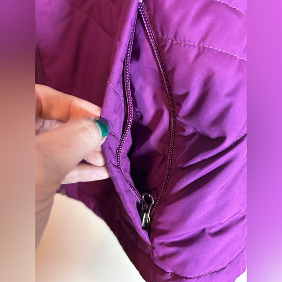 Columbia Zip Up Puffer Vest With Zipper Pockets Purple size XL - Picture 5 of 8